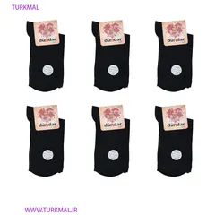 جوراب زنانه دوندارمودال مدل ALO-8585 بسته 6 عددی