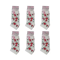 جوراب زنانه مدل 0236 بسته 6 عددی