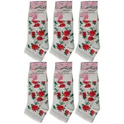 جوراب زنانه مدل P-4950 بسته 6 عددی