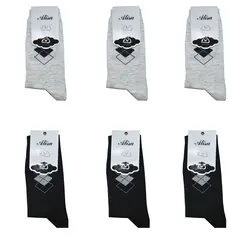 جوراب مردانه آلیسا مدل DER-555 مجموعه 6 عددی