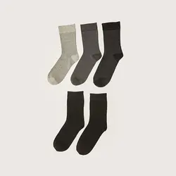 جوراب ساق بلند مردانه ال سی وایکیکی مدل W17593Z8 مجموعه 5 عددی