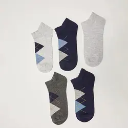 جوراب ساق کوتاه مردانه ال سی وایکیکی مدل S28916Z8 مجموعه 5 عددی