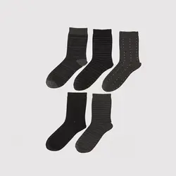 جوراب مردانه ال سی وایکیکی مدل S29477Z8 مجموعه 5 عددی