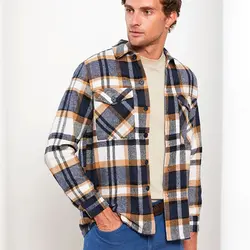 پیراهن آستین بلند مردانه ال سی وایکیکی مدل W2CA31Z8