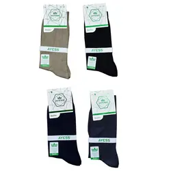جوراب ساق بلند مردانه آیس مدل a-4044 مجموعه 4 عددی