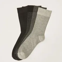 جوراب ساق بلند مردانه ال سی وایکیکی مدل W17593Z8 مجموعه 5 عددی