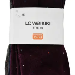 جوراب ساق بلند مردانه ال سی وایکیکی مدل W1EL26Z8 مجموعه 5 عددی