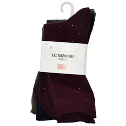 جوراب ساق بلند مردانه ال سی وایکیکی مدل W1EL26Z8 مجموعه 5 عددی