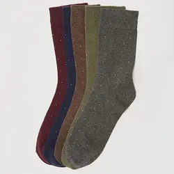 جوراب ساق بلند مردانه ال سی وایکیکی مدل W1EL26Z8 مجموعه 5 عددی