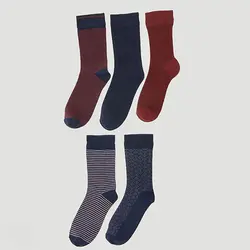 جوراب ساق بلند مردانه ال سی وایکیکی مدل W1FB99Z8 مجموعه 5 عددی