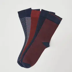 جوراب ساق بلند مردانه ال سی وایکیکی مدل W1FB99Z8 مجموعه 5 عددی