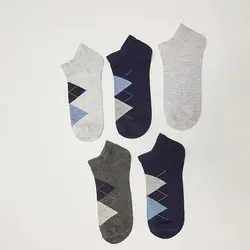 جوراب ساق کوتاه مردانه ال سی وایکیکی مدل S28916Z8 مجموعه 5 عددی