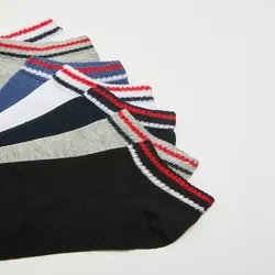 جوراب ساق کوتاه مردانه ال سی وایکیکی مدل W16154Z78 مجموعه 7 عددی