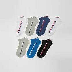 جوراب ساق کوتاه مردانه ال سی وایکیکی مدل W16154Z8 مجموعه 7 عددی