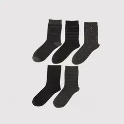 جوراب مردانه ال سی وایکیکی مدل S29477Z8 مجموعه 5 عددی