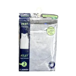 زیرپوش بدون آستین مردانه ال سی وایکیکی مدل S21696Z8 مجموعه 2 عددی