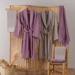 ست حوله پالتویی 6 تکه کاتن باکس مدل Aile seti