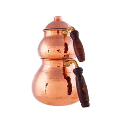 ست کتری و قوری مسی کاراجا مدل Antik