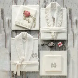 سرویس حوله پالتویی 8 تکه دانتلا ویتا مدل Love