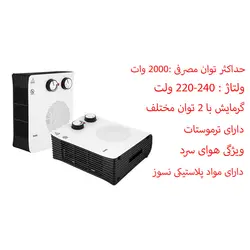 فن هیتر راکس مدل PF20plus