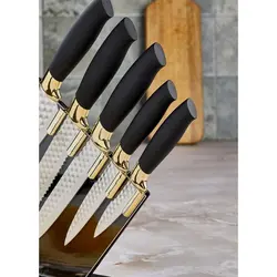 سرویس چاقو آشپزخانه 6 پارچه کوکر مدل CKR -2819 به همراه استند