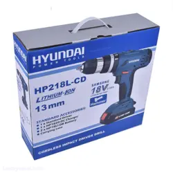 دریل پیچ گوشتی شارژی هیوندای مدل HP218L-CD