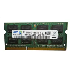 رم لپ تاپ سامسونگ مدل 1333 DDR3 PC3 10600s MHz ظرفیت 4گیگابایت