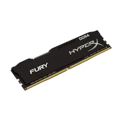 رم دسکتاپ DDR4 تک کاناله 3200 مگاهرتز CL18 کینگستون مدل HyperX Fury Black ظرفیت 16 گیگابایت
