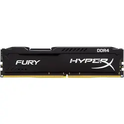 رم کامپیوتر کینگستون مدل HyperX Fury DDR4 2666MHz CL15 ظرفیت 16 گیگابایت