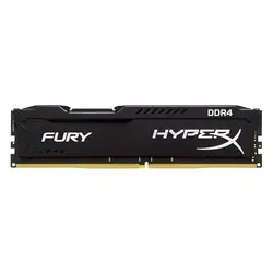رم دسکتاپ DDR4 تک کاناله 2400 مگاهرتز CL15 کینگستون مدل HyperX Fury ظرفیت 16 گیگابایت