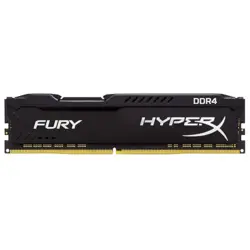 رم دسکتاپ DDR4 تک کاناله 3200 مگاهرتز CL18 کینگستون مدل HyperX Fury Black ظرفیت 16 گیگابایت