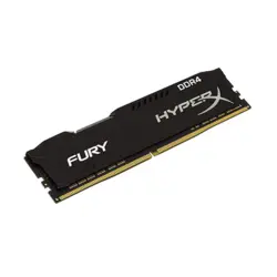 رم دسکتاپ DDR4 تک کاناله 3200 مگاهرتز CL18 کینگستون مدل HyperX Fury Black ظرفیت 16 گیگابایت