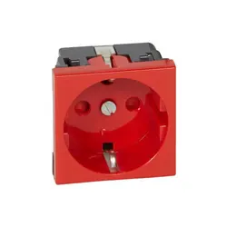 پریز برق ارت دار قرمز لگراند 077214