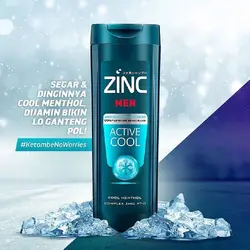 شامپو ضد ریزش مو مردانه ACTIVE COOL زینک حجم 340 میلی لیتر