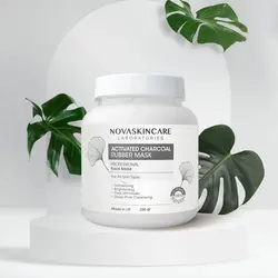 رابر ماسک زغال فعال روشن کننده نوا اسکین کر novaskincare حجم250گرم