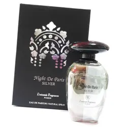 ادکلن مردانە و زنانە نایت د پاریس سیلور Night de silver  حجم ۱۰۰ میل