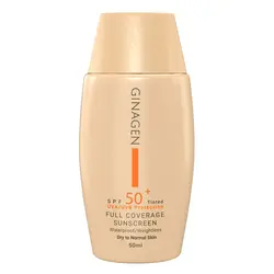 ضد آفتاب رنگی پوست نرمال و خشک ژیناژن Ginagen با spf50