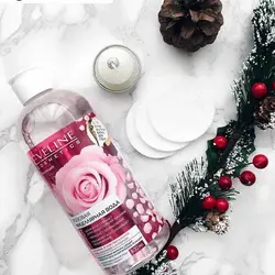 تونر میسلار واتر سه کاره گل رز اولاین EVLINE حجم 400 میل