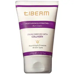 کرم آبرسان و مرطوب کننده حاوی کلاژن تیبرم Tiberm حجم 100 میل