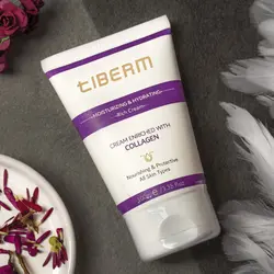 کرم آبرسان و مرطوب کننده حاوی کلاژن تیبرم Tiberm حجم 100 میل