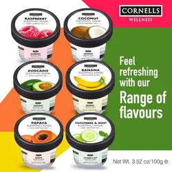 ماسک خواب آبرسان و لیفت خیار و نعنا کورنلس CORNELLS حجم 100 گرم