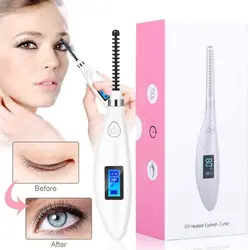 فرمژه برقی حرارتی شارژی 80 درجه سه بعدی Heated Eyelash Curler