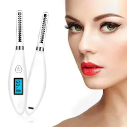 فرمژه برقی حرارتی شارژی 80 درجه سه بعدی Heated Eyelash Curler