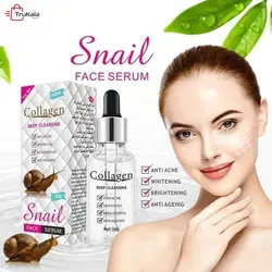 سرم کلاژن ساز ضد اکنه ودرخشان کننده پوست و صورت حلزون حجم 30 گرم