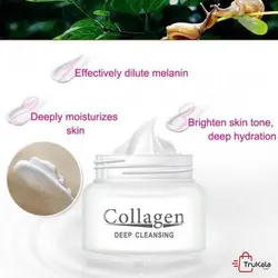 کرم روشن کننده صورت کلاژن ساز حلزون حجم 80 گرم