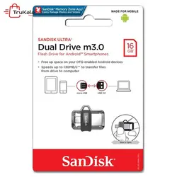 فلش مموری سن دیسک 32 گیگابایت مدل Ultra Dual Drive M3.0