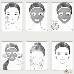 ماسک حبابی کربن مغذی و پاک کننده عمیق پوست بیوآکوا