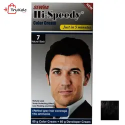 رنگ مو مردانه های اسپیدی 7 مشکی طبیعی Hi Speedy