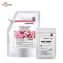 ماسک پودری لاتکسی دو فاز مدلینگ عصاره گل رز، طلا، زغال، گیلاس