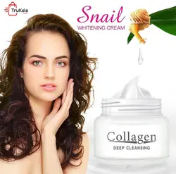 کرم کلاژن ساز روشن کننده صورت حلزون